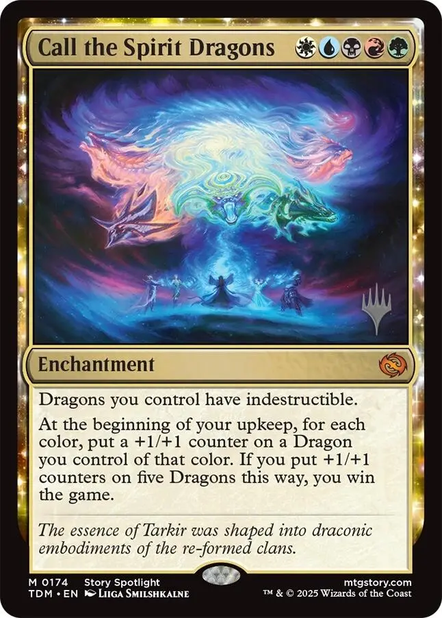 Call The Spirit Dragons [Tarkir: Dragonstorm Promos] 1