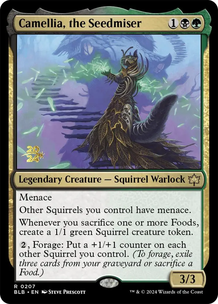 Camellia, The Seedmiser [Bloomburrow Prerelease Promos] 1