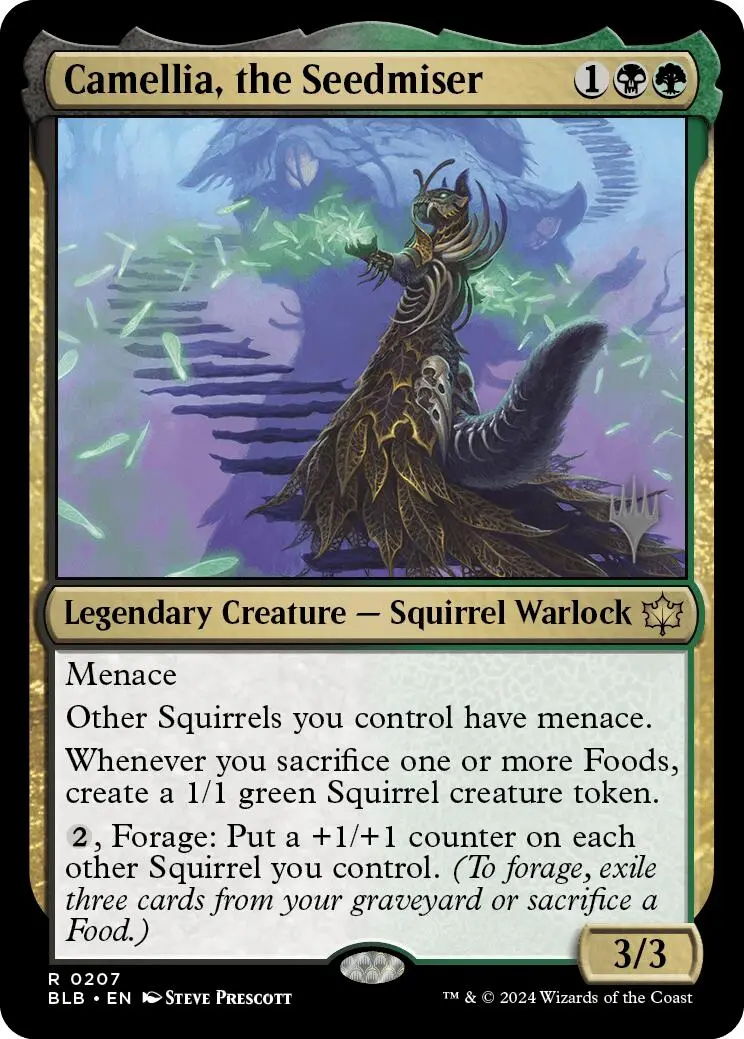 Camellia, The Seedmiser (Promo Pack) [Bloomburrow Promos] 1