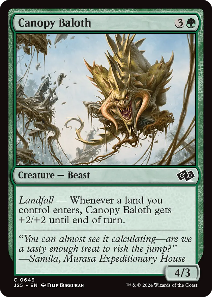 Canopy Baloth [Foundations Jumpstart] 1
