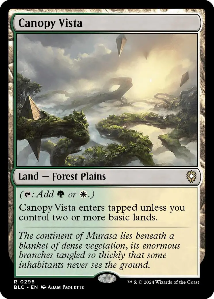 Canopy Vista [Bloomburrow Commander] 1