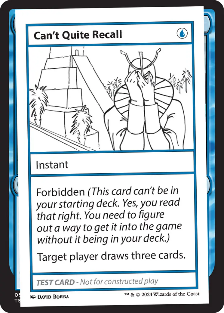 Can't Quite Recall [Mystery Booster 2 Playtest Cards] 1