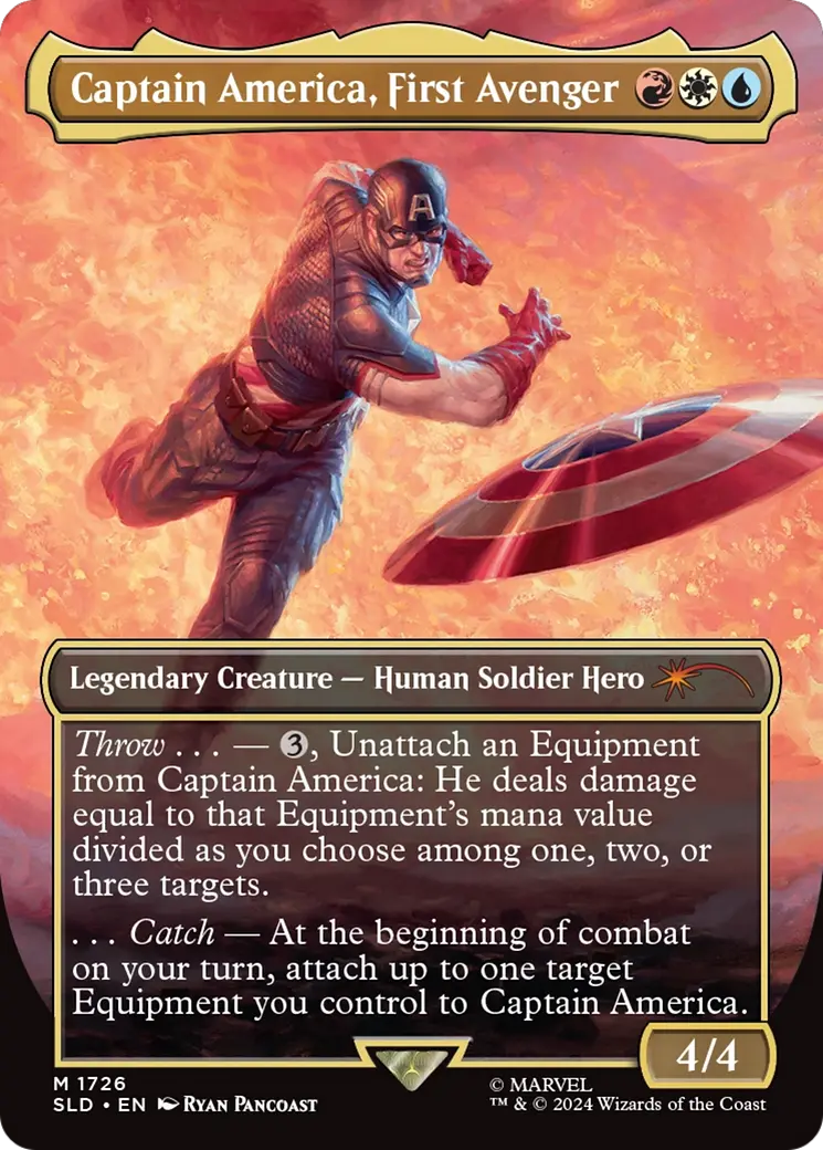 Captain America, First Avenger (Rainbow Foil) [Secret Lair Drop Series] 1