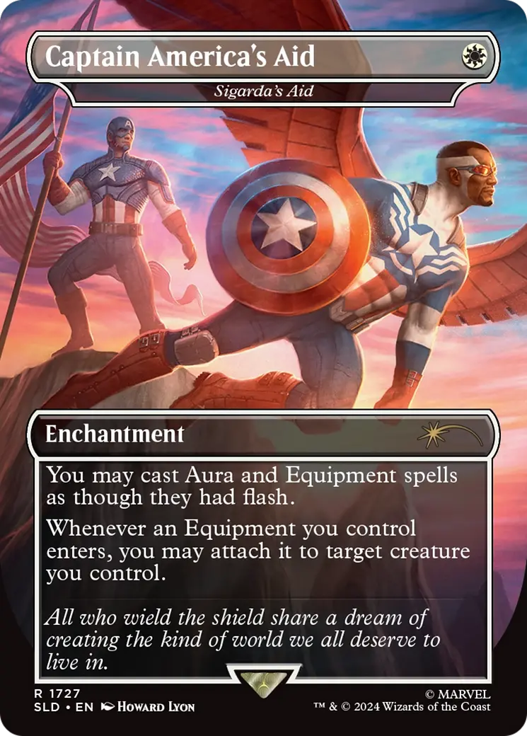 Captain America's Aid - Sigarda's Aid (Rainbow Foil) [Secret Lair Drop Series] 1