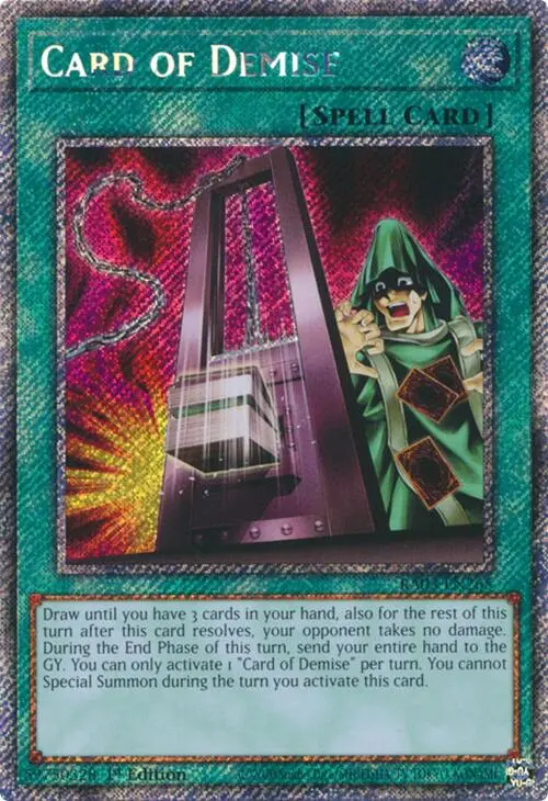 Card Of Demise (Platinum Secret Rare) [Ra03-En265] Platinum Secret Rare 1
