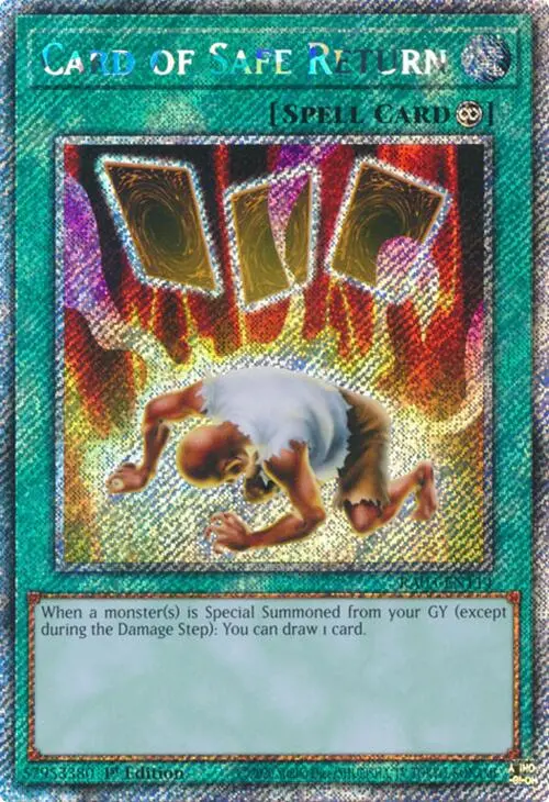 Card Of Safe Return (Platinum Secret Rare) [Ra03-En114] Platinum Secret Rare 1