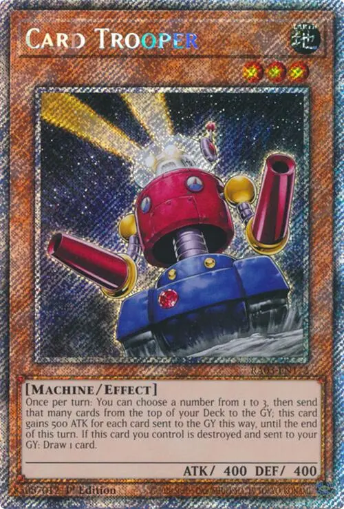 Card Trooper (Platinum Secret Rare) [Ra03-En172] Platinum Secret Rare 1