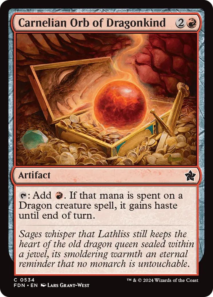 Carnelian Orb Of Dragonkind [Foundations] 1