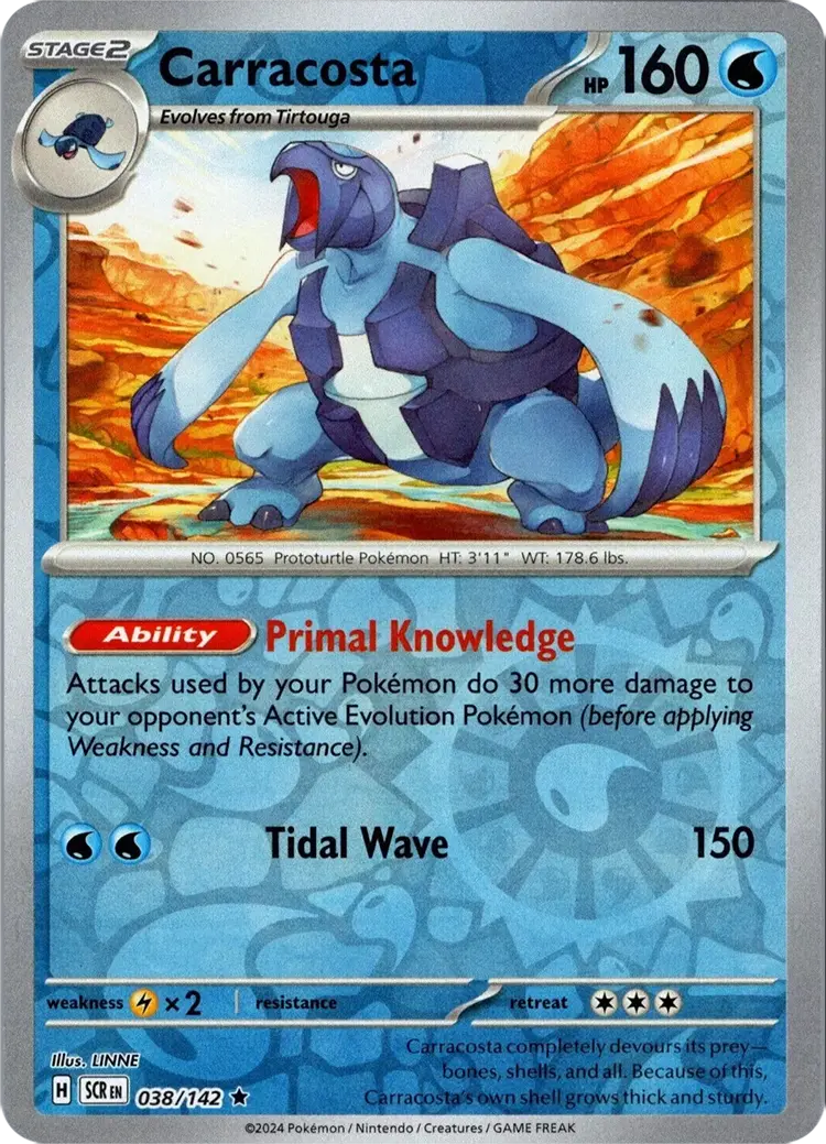 Carracosta (038/142) [Scarlet & Violet: Stellar Crown] 1