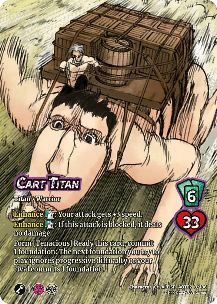 Cart Titan (Alternate Art) - Attack On Titan: Origins Of Power (Aot02) 1