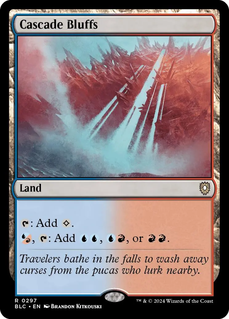 Cascade Bluffs [Bloomburrow Commander] 1