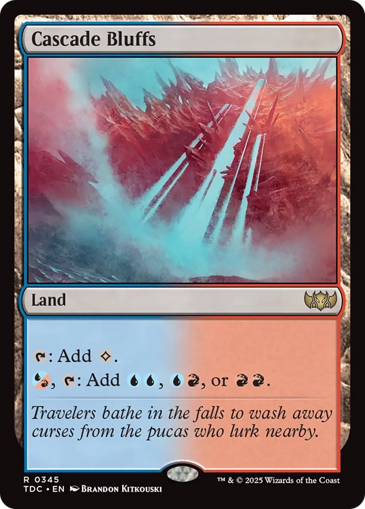 Cascade Bluffs [Tarkir: Dragonstorm Commander] 1