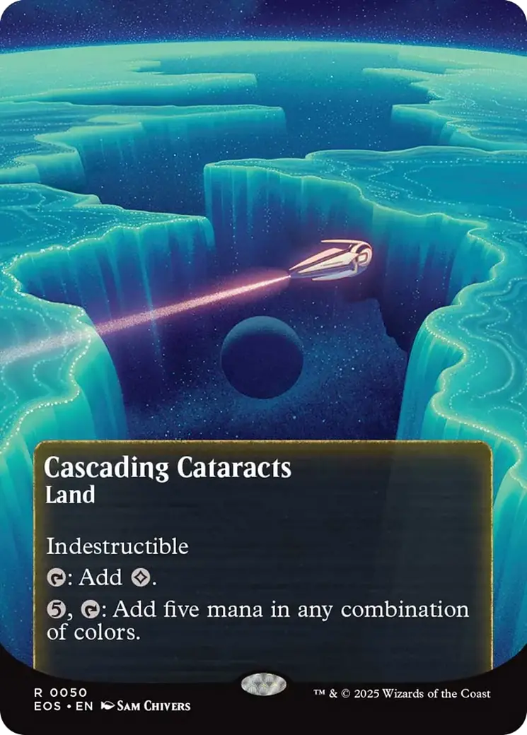 Cascading Cataracts (0050) (Borderless) [Edge Of Eternities: Stellar Sights] 1