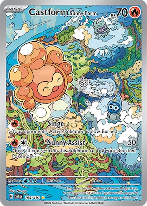 Castform Sunny Form (195/191) [Scarlet & Violet: Surging Sparks] 1
