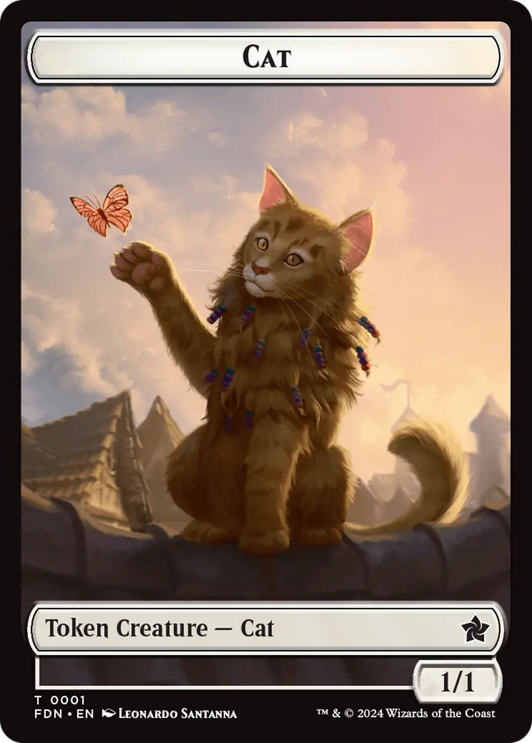 Cat (0001) // Cat (0002) Doubled-Sided Token [Foundations Tokens] 1