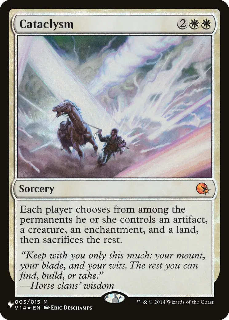 Cataclysm [The List] 1