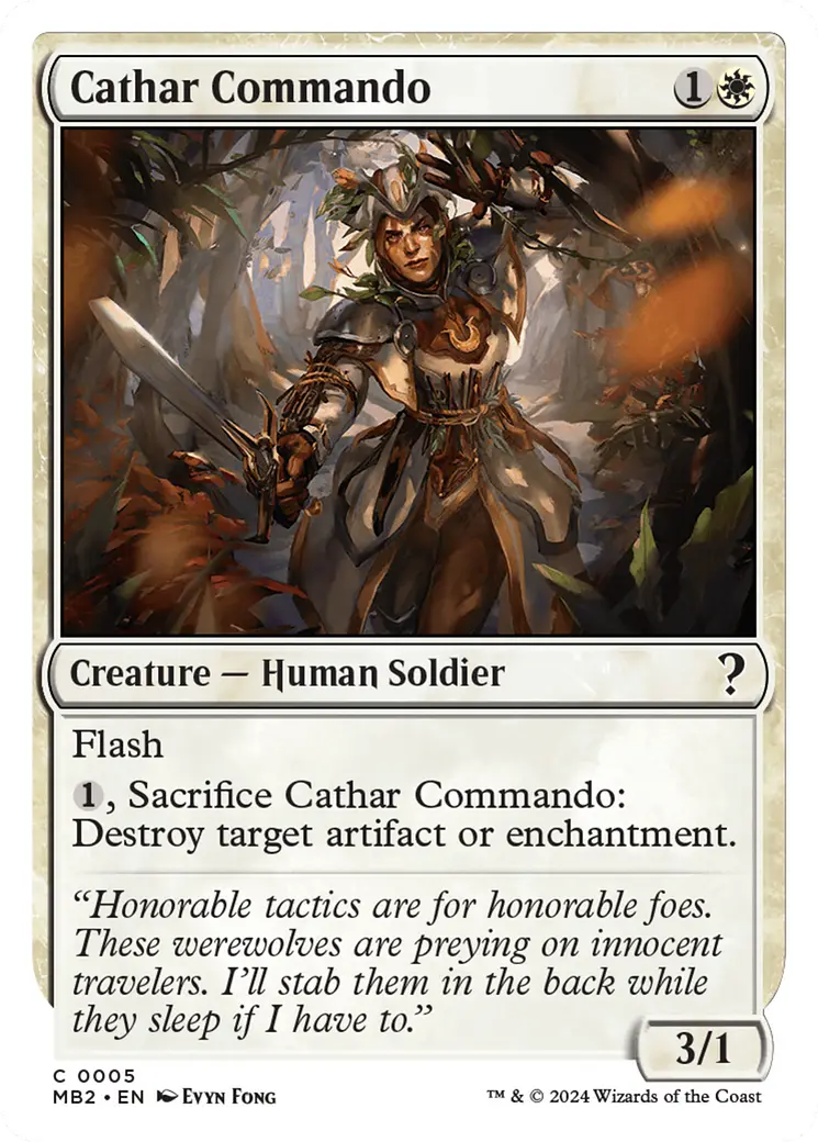 Cathar Commando (White Border) [Mystery Booster 2] 1