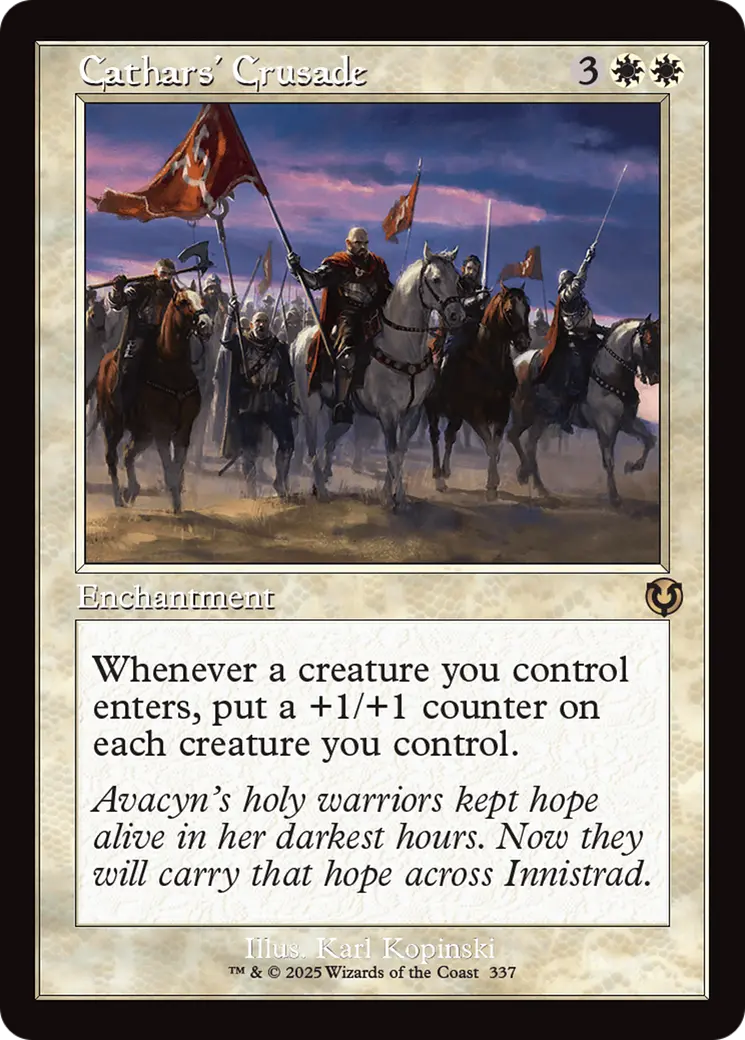 Cathars' Crusade (Retro Frame) [Innistrad Remastered] 1