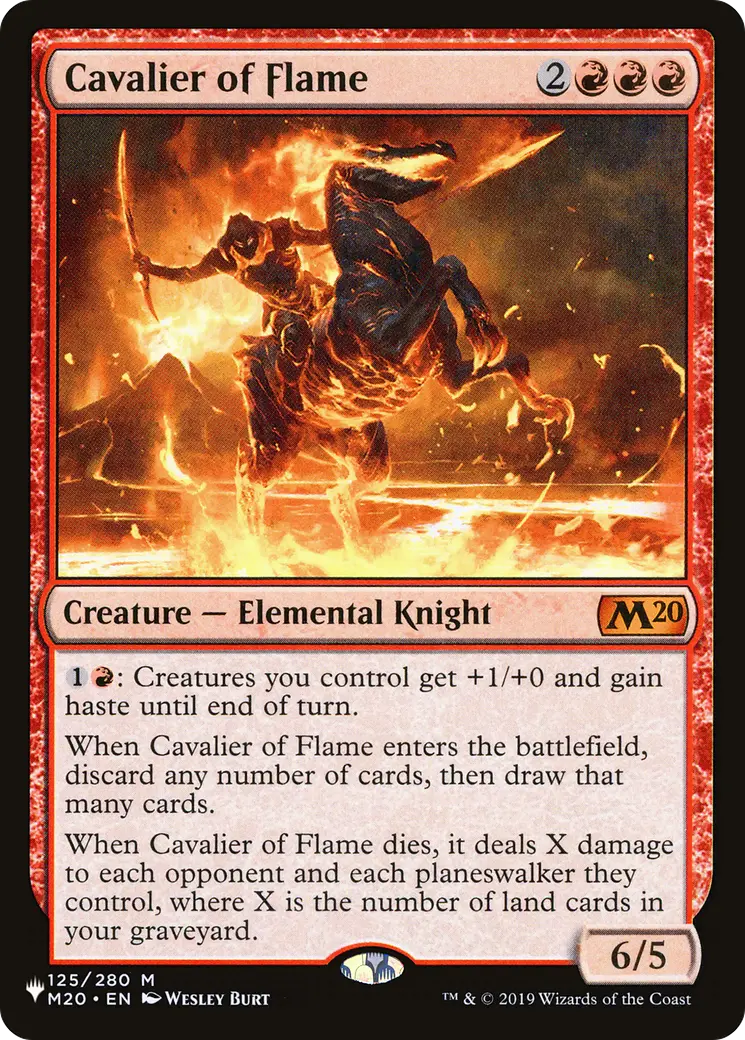 Cavalier Of Flame [The List] 1