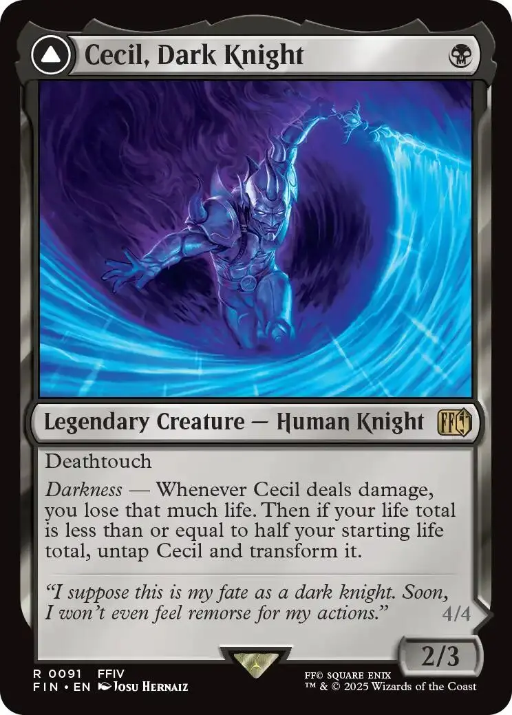 Cecil, Dark Knight // Cecil, Redeemed Paladin [Final Fantasy] 1