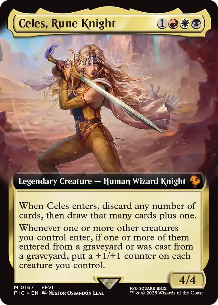 Celes, Rune Knight (Extended Art) [Final Fantasy Commander] 1