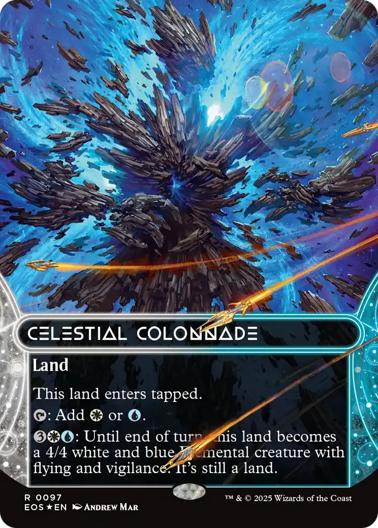 Celestial Colonnade (0097) (Borderless) (Galaxy Foil) [Edge Of Eternities: Stellar Sights] 1