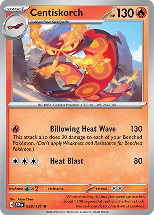 Centiskorch (028/191) [Scarlet & Violet: Surging Sparks] 1