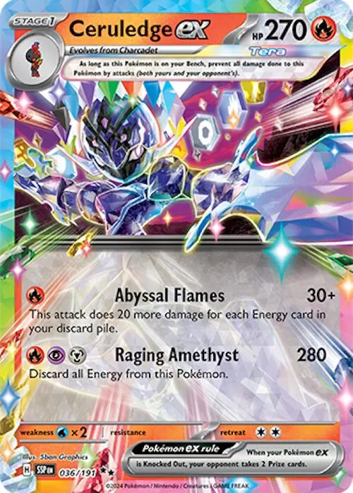 Ceruledge Ex (036/191) [Scarlet & Violet: Surging Sparks] 1