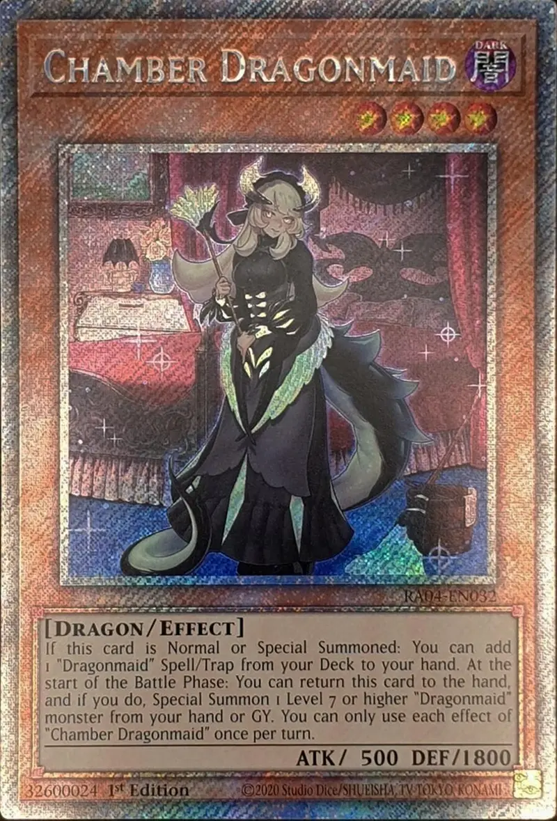 Chamber Dragonmaid [Ra04-En032] Platinum Secret Rare 1