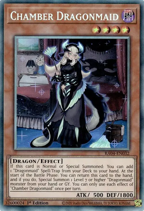 Chamber Dragonmaid [Ra04-En032] Prismatic Collector's Rare 1