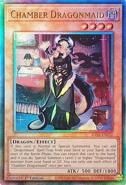 Chamber Dragonmaid [Ra04-En032] Prismatic Ultimate Rare 1