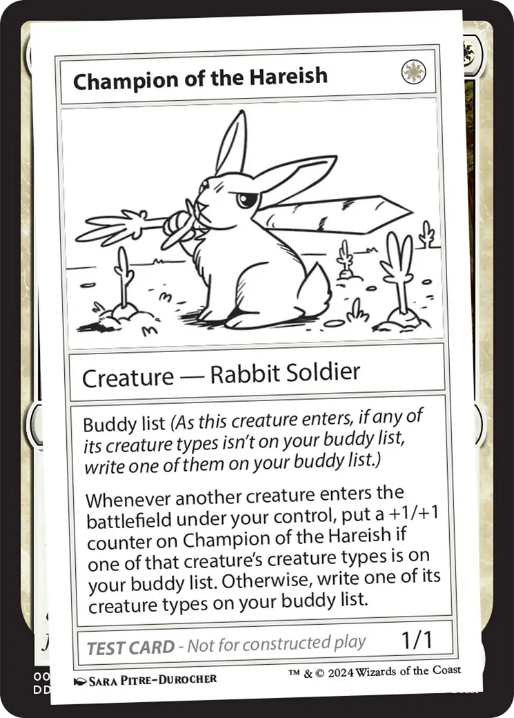 Champion Of The Hareish [Mystery Booster 2 Playtest Cards] 1