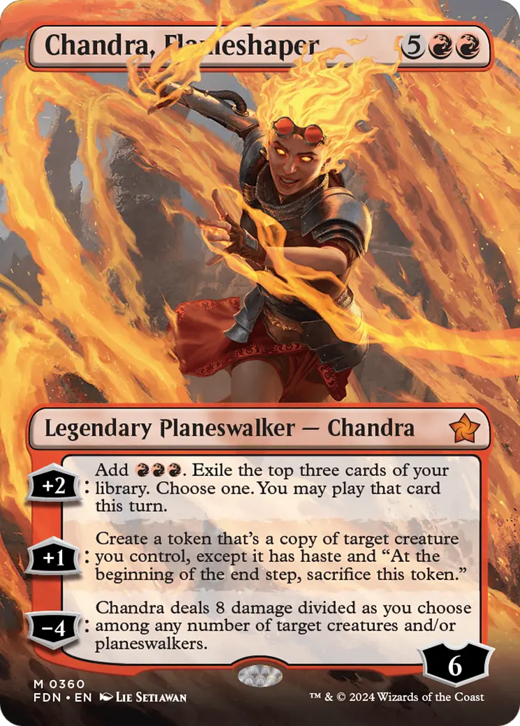 Chandra, Flameshaper (Borderless) [Foundations] 1