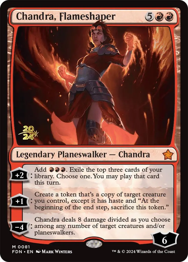 Chandra, Flameshaper [Foundations Prerelease Promos] 1