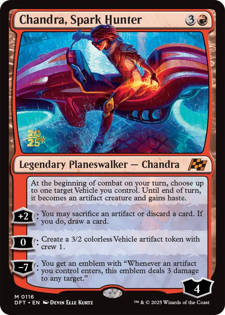 Chandra, Spark Hunter [Aetherdrift Prerelease Promos] 1