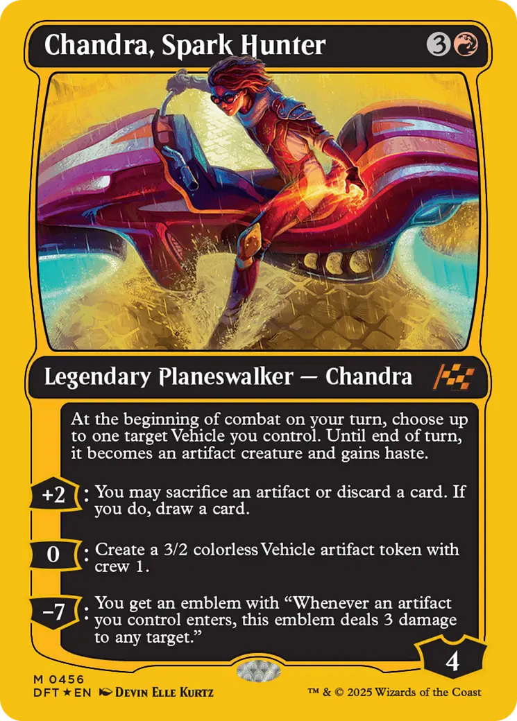 Chandra, Spark Hunter (First-Place Foil) [Aetherdrift] 1