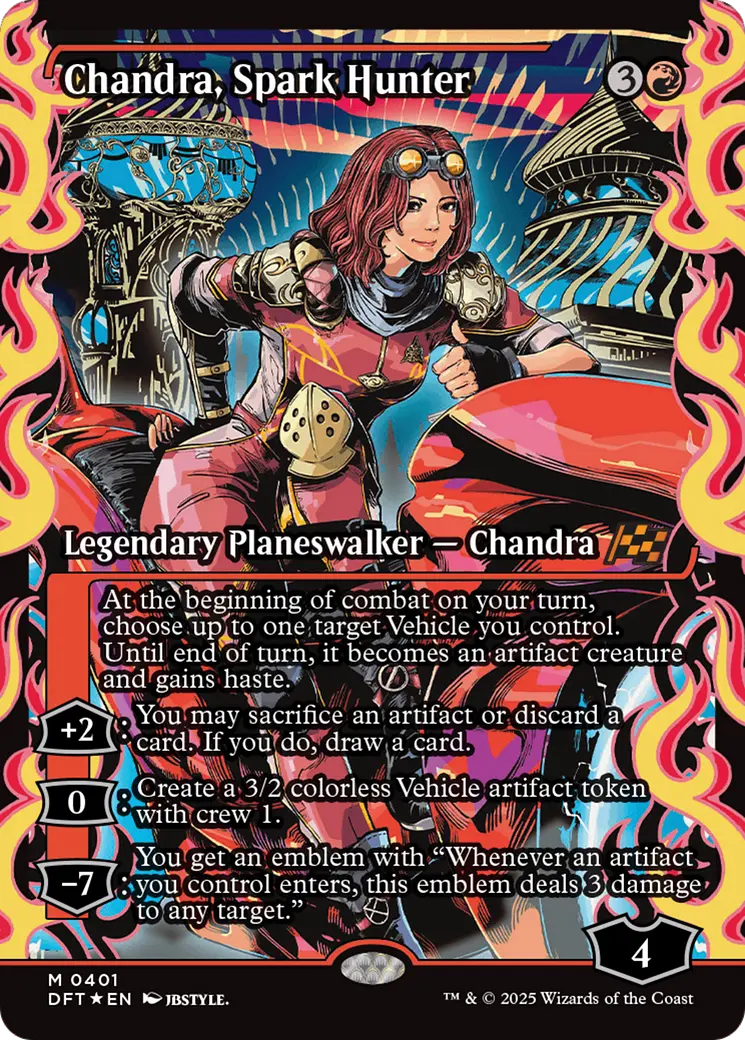 Chandra, Spark Hunter (Showcase) [Aetherdrift] 1