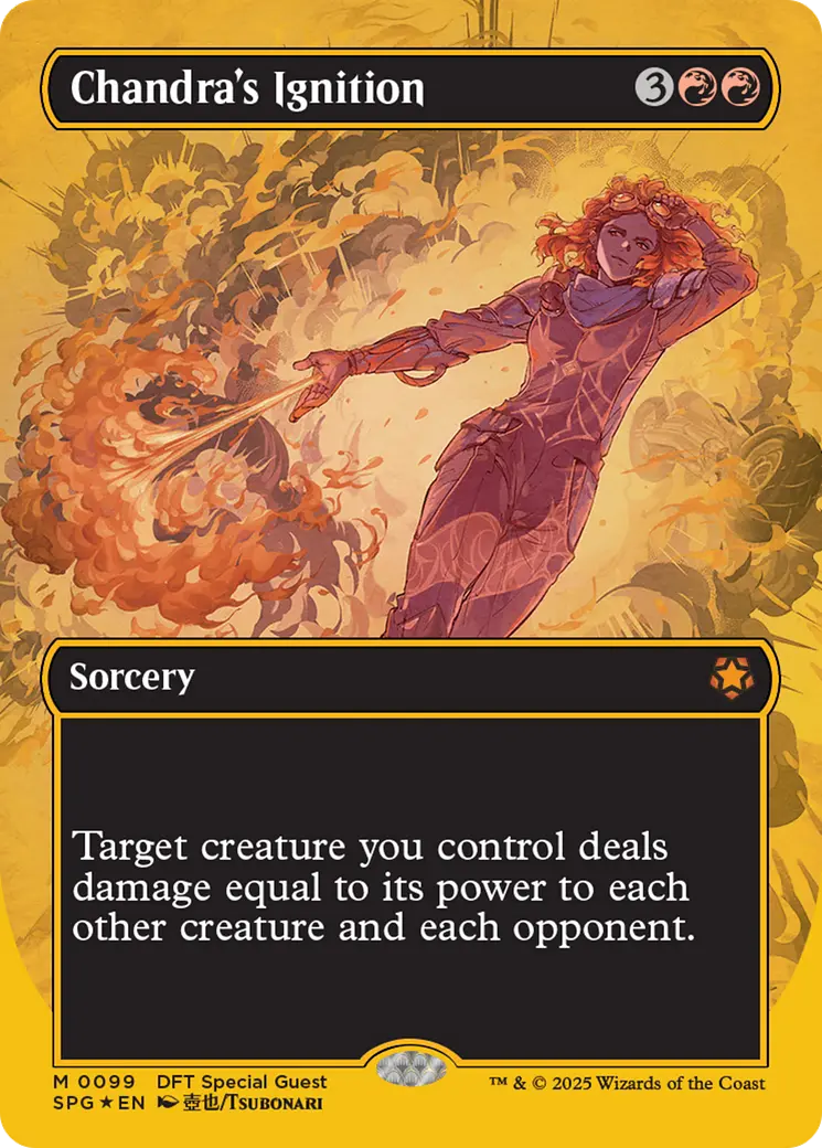 Chandra's Ignition (Borderless) (First-Place Foil) [Aetherdrift Special Guests] 1