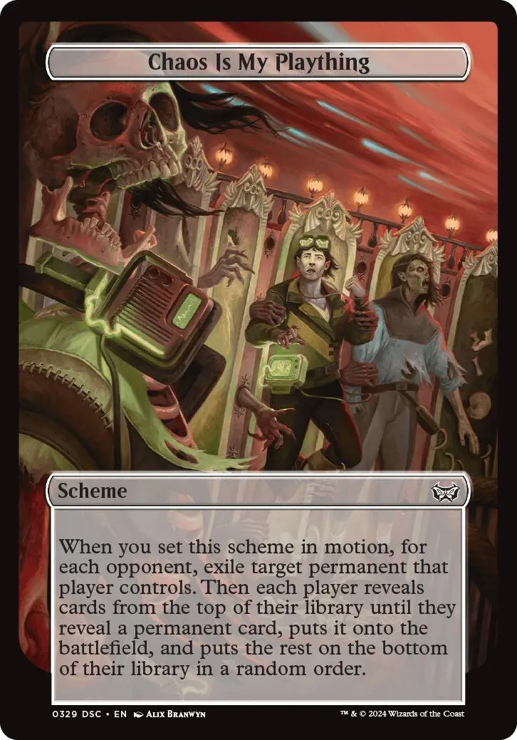Chaos Is My Plaything (Full Art) [Duskmourn: Archenemy] 1