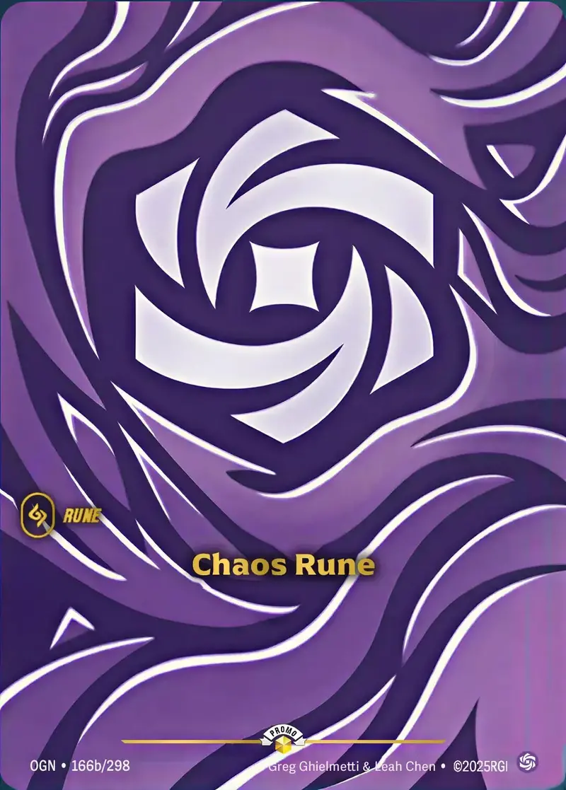 Chaos Rune - Riftbound Organized Play Promotional Cards (Opp) 1