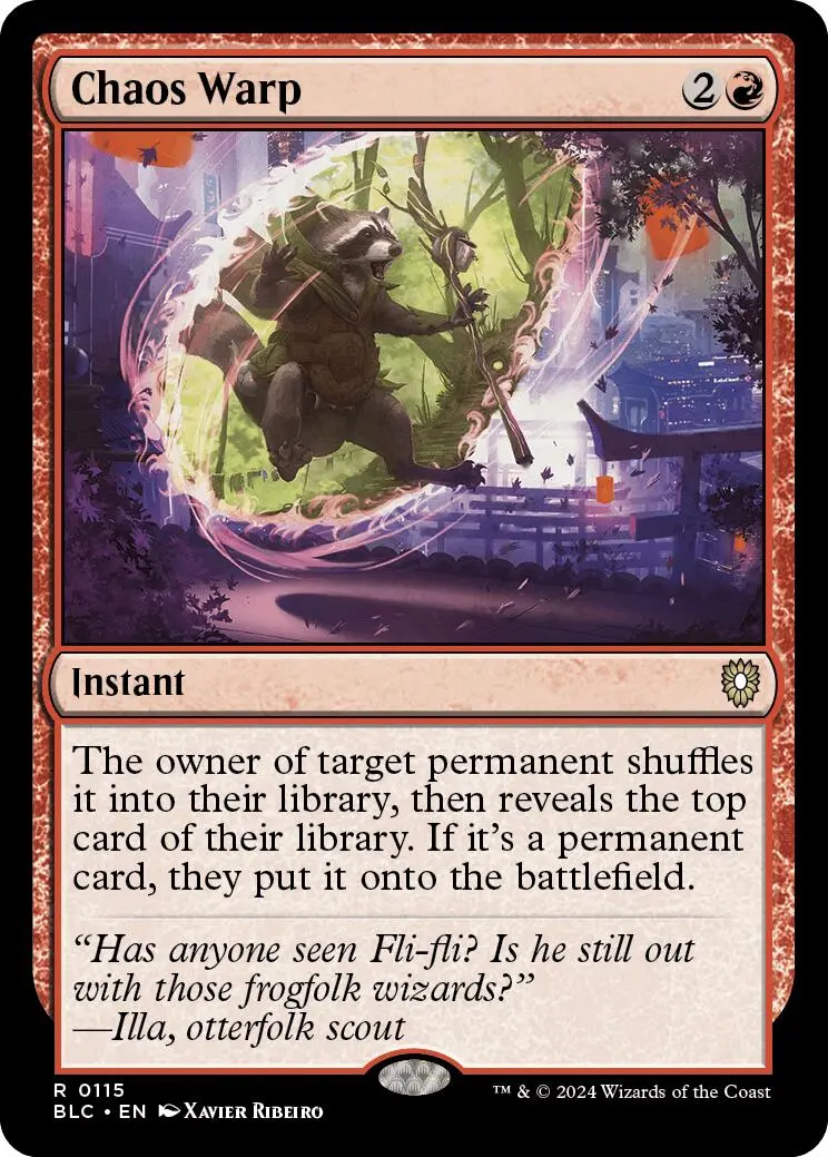 Chaos Warp [Bloomburrow Commander] 1