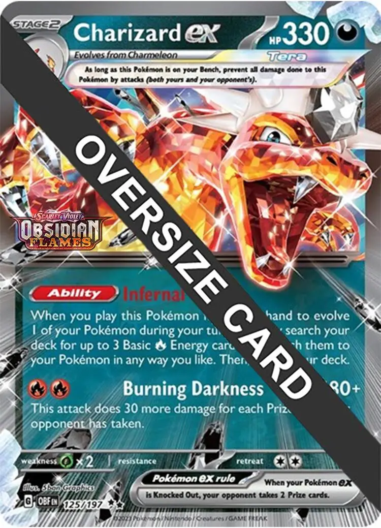 Charizard Ex (125/197 - Jumbo Card) [Scarlet & Violet: Obsidian Flames] 1