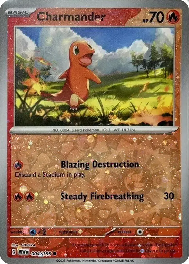 Charmander (004/165) (Cosmos Holo) (Costco Exclusive) [Miscellaneous Cards] 1