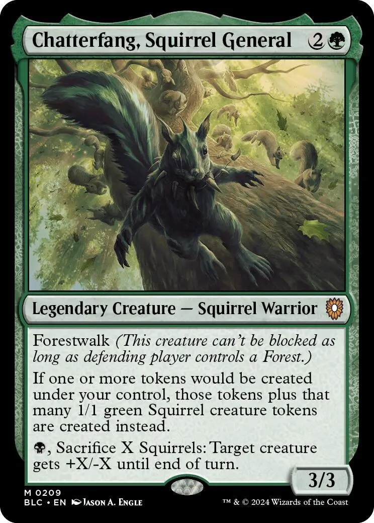 Chatterfang, Squirrel General [Bloomburrow Commander] 1