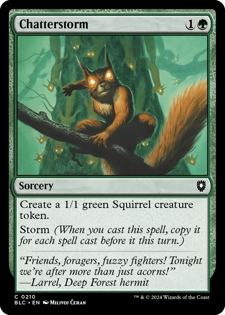 Chatterstorm [Bloomburrow Commander] 1