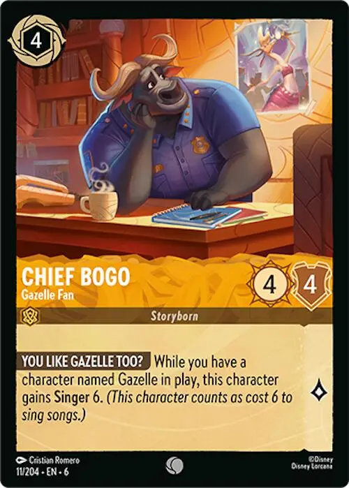 Chief Bogo - Gazelle Fan (11/204) [Azurite Sea] 1