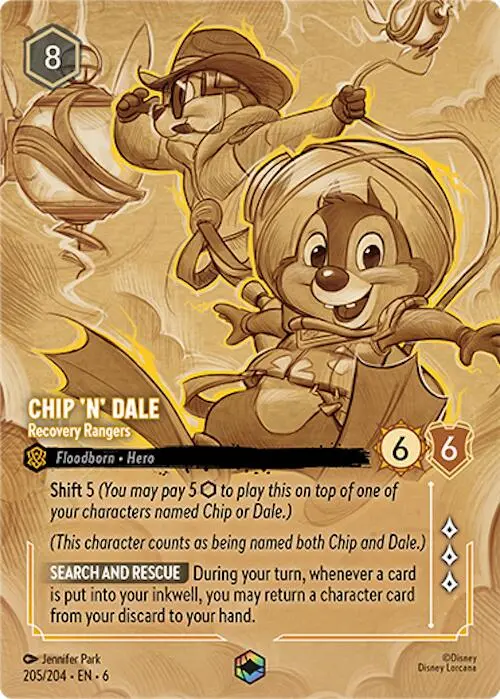 Chip 'N' Dale - Recovery Rangers (Enchanted) (205/204) [Azurite Sea] 1