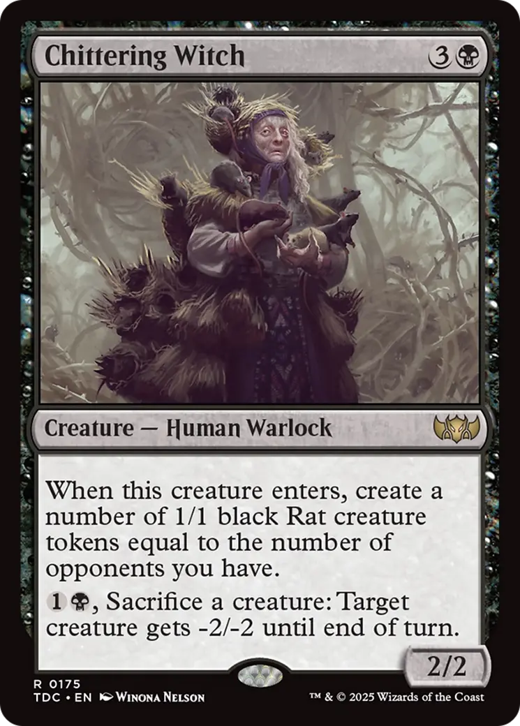 Chittering Witch [Tarkir: Dragonstorm Commander] 1