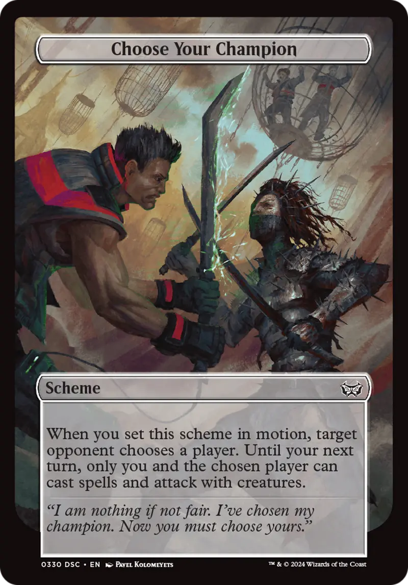 Choose Your Champion (Full Art) [Duskmourn: Archenemy] 1