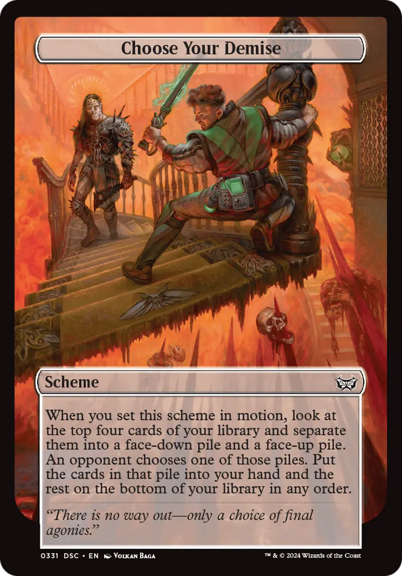 Choose Your Demise (Full Art) [Duskmourn: Archenemy] 1